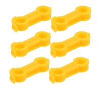 JECOMPRIS Corrector de Patas para Pájaros Pequeños y Loros, Anillos de Plástico Amarillo para Rehabilitación y Postura, Paquete de 6 Unidades para Cuidado en Casa y Cría Profesional