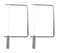 JECOMPRIS Cortador de Queso de Acero Inoxidable Alambre 2 Piezas Rebanadora Manual para Queso y Mantequilla Herramienta Multifuncional para Cocina Compacto y Ergonómico Adecuado para