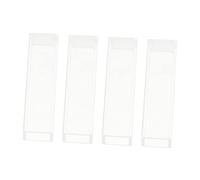 JECOMPRIS Cubeta Óptica De Vidrio para Laboratorio Set De 4 Piezas 1.77X0.47X0.47In Cubetas Espectrofotómetro para Análisis Espectral Uso Científico