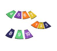 JECOMPRIS Cubiertas Protectores Digitales Coloridos para Números de Cubos Material Ecológico Ligeros y Duraderos Funda Visible para Organización y Eventos Deportivos