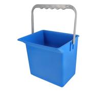 JECOMPRIS Cubo de Plástico Rectangular Grande con Asa Cubo Multiusos para Limpieza con Escala Medidora Azul Basura y Uso Doméstico 1 Unidad