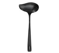 JECOMPRIS Cucharón para Salsa de Acero Inoxidable 304, Cucharita Pequeña Negra con Vertedor, Utensilio de Cocina Adecuado para Servir y Condimentar en Restaurantes y Hogares