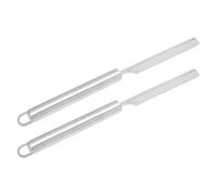 JECOMPRIS Cuchillo de Acero Inoxidable para Cortar Pelos de Cerdo y Oveja, Soporte de Cuchillas 2 Piezas, Herramienta Manual Compacta y Portátil para Cocina y Despiece Profesional