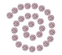JECOMPRIS Cuentas de Piedra de Roca Volcánica para Difusor de Aceites Esenciales, 39 Piezas Redondas, Distribución de Aroma y Prevención de Fugas para Coche y Oficina