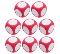 JECOMPRIS Dados de Espuma Borrables en Seco 6 Cm, 8 Piezas en Rojo y Claro, Bloques Cuadrados Multiusos para Aula, Cubos para Juegos y Enseñanza de Matemáticas, Dados de Actividad DIY