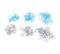 JECOMPRIS Decoración Delicada y Resistente de Copos Blancos de Poliéster 6 Bolsas de Confeti Ambiente Festivo Garantizado para Fiestas Navideñas para Bar o Cafetería
