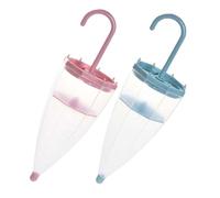 JECOMPRIS Deshumidificador para Armarios con Diseño de Paraguas, Paquete de 2 Unidades en Colores Rosa y Azul, Material Abs y Silicona para Control de Humedad Eficaz en Diversos Espacios