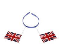 JECOMPRIS Diadema Bandera del Reino Unido para Fiestas y Festivales, Efecto 3d, Ligera Tela Diseño Único para Mujeres y Niñas