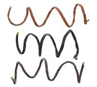 JECOMPRIS Diademas Trenzadas para Mujer 3 Piezas de Cuero Sintético en Negro y Cafés, Accesorios Cabello, Cintas para Pelo Largas para Niñas, Ideales para Peinados DIY y Uso Diario
