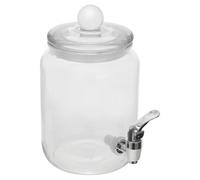 JECOMPRIS Dispensador de Bebidas Frías Clásico de Vidrio Grifo para Almacenar y Servir Brandy y Whisky en Bodas y Fiestas