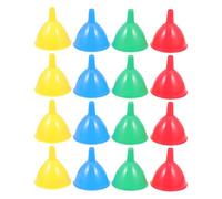 JECOMPRIS Embudo de Plástico PP Pequeño 50 Unidades Colores Aleatorios para Experimentación y Separación de Líquidos Juego de Embudos Mini para Laboratorio y Uso Doméstico Color Aleatorio
