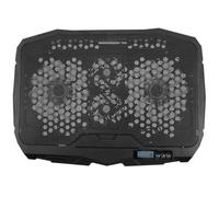 JECOMPRIS Enfriador de Laptop 6 Velocidades y Ángulo Regulable Soporte Ventilado Ajustable y Control Táctil LCD Soporte Portátil de Plástico y Hierro para Decoracion Verano