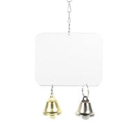 JECOMPRIS Espejo para Pájaros Acrílico 8,8x7 Cm, Juguete para Loros y Periquitos, Accesorio para Jaula Resistente y Seguro, Adecuado para Aves Pequeñas como Agapornis y Gallinas