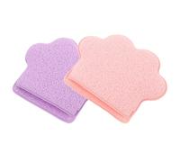 JECOMPRIS Esponjas de Limpieza de Cuerpo y Rostro 2 Esponjas Faciales Forma de Pata de Gato Tacto Suavizado y Diseño Adorable para Baño y Cuidado Diario