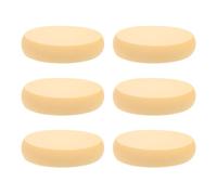 JECOMPRIS Esponjas de Maquillaje Ovaladas 6 Unidades, Esponjas para Base Flexibles, Uso Dual Seco y Húmedo, Textura para Cosméticos para Niñas, Aplicación Profesional para Maquillaje