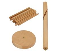 JECOMPRIS Estante Colgante de Madera para Fideos Resistente y Duradero Diseño Simple y Moderno para Secar Espaguetis en Casa o Restaurante