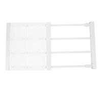 JECOMPRIS Estante Extensible para Armario Práctico Tamaño Ajustable 30-40 CM Ancho 24 CM Acero al Carbono y Plástico Resistente Separador de Armario para Dormitorio y Cocina