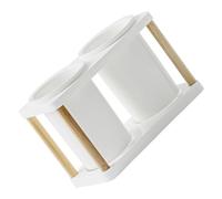 JECOMPRIS Estante para Cubiertos de Cerámica Ventilado para Cocina, Soporte Organizador para Palillos y Utensilios, Diseño Compacto y Funcional para Almacenamiento Hogar