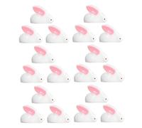 JECOMPRIS Estatuas Diminutas de Conejo en Resina 25 Pcs para Decoración de Jardín y Micropaisajes, Figuras Miniatura Adorables para Casas de Muñecas y Paisajes Naturales