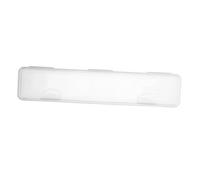 JECOMPRIS Estuche Transparente para Cepillo de Dientes Portátil Resistente con Gancho Caja Organizadora Multipropósito para Viaje Camping y Oficina Compacto para Pasta y Accesorios