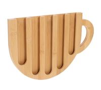JECOMPRIS Expositor de Cápsulas de Café de Madera Vertical para Oficina y Hogar, Soporte Organizador para Almacenamiento de Cápsulas Compatible, Estante Multifuncional para Café