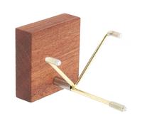 JECOMPRIS Expositor de Rocas de Metal Base de Madera para Expositores Soporte de Exhibición para Minerales para Coleccionistas de Gemas y Minerales Su Hogar o Estudio