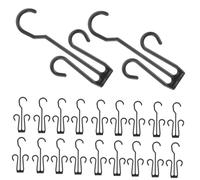 JECOMPRIS Ganchos de Plástico para Secar Zapatillas 20 Pcs Perchas Multifuncionales Zapatero Resistente Diseño Engrosado para Hogar Organizador de Zapatos Tendedero para Secar Zapatillas