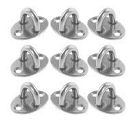 JECOMPRIS Ganchos de Techo de Acero Inoxidable 10 Unidades, Ganchos en U para Placa de Ojo de Almohadilla, Resistentes y Multifuncionales para Uso en Ventanas y Almacenamiento Doméstico