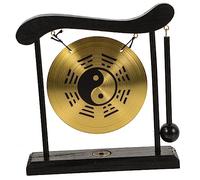 JECOMPRIS Gong de Mesa Decorativo de Feng Shui con Diseño Vintage Adorno de Escritorio para Hogar y Oficina Estabilidad Material de para Amigos y Queridos