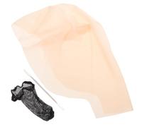 JECOMPRIS Gorra Calva de Látex Elástica para Adultos Accesorios de Maquillaje para Cosplay y Disfraz de Monje