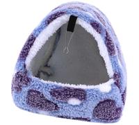 JECOMPRIS Hamaca Colgante de Algodón para Mascotas Pequeñas con Percha y Ganchos, Cama Cálida y Sedosa Que Se Mantiene Erguida sin Deformarse, Adecuado para Hámsters y Conejillos