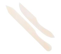 JECOMPRIS Herramienta de Plegadora de Hueso Natural 2 Piezas, Herramienta Multifuncional para Origami y Encuadernación, 180 Mm, Plegadora de Papel para Manualidades, Bruñidor y Marcador