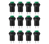 JECOMPRIS Interruptor Botón Pulsador Momentáneo Autolock 12 Mm 12 Unidades Dispositivo de Reemplazo para Paneles de Circuito Industrial Color Aleatorio Color Aleatorio