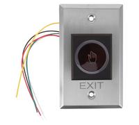 JECOMPRIS Interruptor de salida con control de acceso por infrarrojos y luz LED - Botón de apertura de puerta sin contacto - Sensor de salida infrarrojo sin contacto para sistemas de seguridad