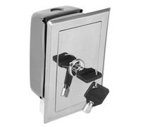 JECOMPRIS Interruptor para Puerta Enrollable Eléctrica de Hierro Color Plata con Cerradura de Seguridad y Botón Manual para Puertas de Garaje con Instalación Fácil
