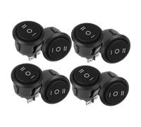 JECOMPRIS Interruptores de Palanca de 3 Posiciones Redondos 8 Piezas para Vehículo Automotor Control Resistente Uso Verano