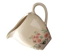 JECOMPRIS Jarra de Té de Cerámica 200 Ml Asa Ergonómica Dispensador Público para Té de Flores y Otras Infusiones Diseño Pintado a Mano Adecuado para Uso Doméstico y Decoración