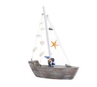 JECOMPRIS Joyería De Navegación Mediterránea Decoración Náutica Decoración Costera para El Hogar Decoración Mediterránea Adorno De Modelo De Adorno De Vela Figura De De Madera