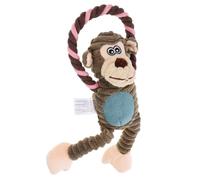 JECOMPRIS Juguete de Peluche Mordedor para Perros Sonido Chirriante, Material de Tela, Diseño para Salud Oral y Masticación, Adecuado para Cachorros y Entrenamiento