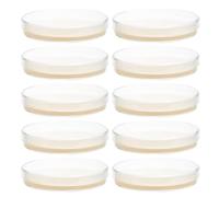 JECOMPRIS Kit de 10 Placas de Petri de Laboratorio 9 Cm con Medio de Agar Nutritivo Pre-vertido, Placas de Cultivo Microbiológico para Proyectos Científicos y Educación Stem Infantil