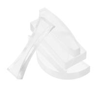 JECOMPRIS Kit de 5 Lentes Ópticas de Acrílico Transparente, Cóncavas y Convexas para Experimentos Físicos y Enseñanza Científica, Juego Educativo Portátil para Laboratorio Escolar