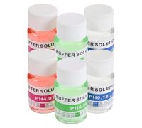 JECOMPRIS Kit de 6 Piezas de Solución de Calibración para Medidor de Ph Digital Almacenamiento Prolongado y Etiquetado Claro para Hidroponía y Laboratorio
