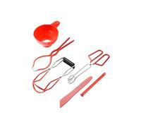 JECOMPRIS Kit de Utensilios para Conservas Embudo Práctico de 6 Piezas Pinzas Cómodas y Hacer Mermelada en Producción de Alimentos