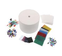 JECOMPRIS Kit Horno Microondas para Fusión de Vidrio con Accesorios de Carburo de Silicio y Papel Liner, Seguro y Adecuado para Principiantes en Espacios Pequeños