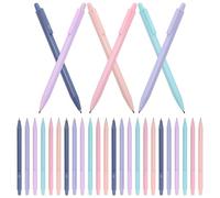 JECOMPRIS Lápices Mecánicos Multicolor 0,5 Mm 30 Unidades para Estudiantes y Oficina, Material Escolar Papelería, Lápices Cuerpo Triangular Ergonómico y Punta Retráctil