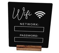 JECOMPRIS Letrero Acrílico de Wifi con para Escritorio Señal de Wifi para Invitados y Decoración Moderna para Hogar y Oficina