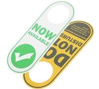 JECOMPRIS Letrero de Puerta de Plástico Doble Cara No Molestar”, Cartel Colgante para Oficina y Hotel, Señal de Privacidad Reutilizable, Tamaño Estándar para Perilla, Diseño Práctico