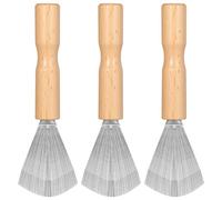 JECOMPRIS Limpiador de Cepillos Cabello 3 Piezas Amarillo, Removedor de Pelo Diseño de Aire, Herramienta Compacta y Ligera para Limpieza en Casa y Peluquería