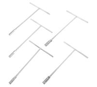 JECOMPRIS Llave Hexagonal Tipo T Mango T de Acero de Alto Carbono Juego de 5 Piezas 8Mm-12Mm Llave de Tubo Portátil para Reparación de Mecanismos y Automóviles