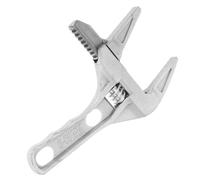 JECOMPRIS Llave Inglesa Color Plata Ajustable Multifuncional de Aleación de Aluminio Alta Fiabilidad y Tamaño Abierto Regulable para Mantenimiento en Entornos que Requieren Uso de Llave